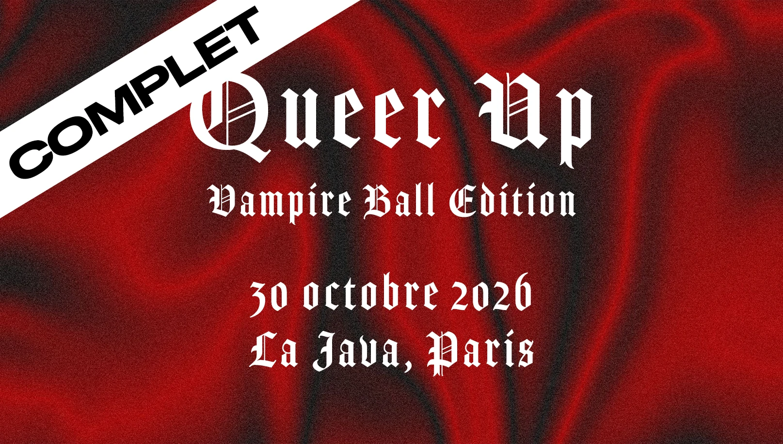 Queer Up : Vampire Ball Paris (Soirée Lesbienne Et Queer) Cover