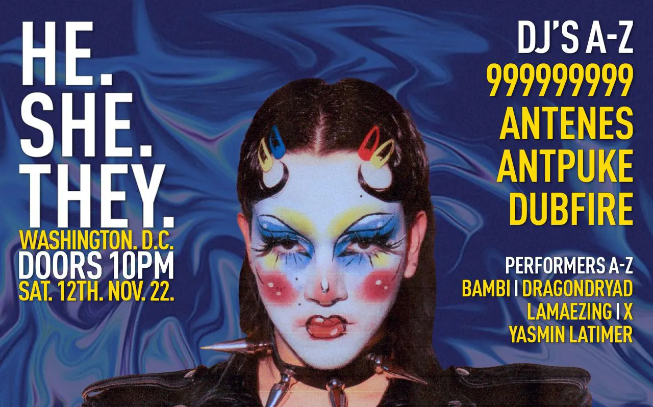 Flash-Off X He.She.They: 9x9 - Antenes - Antpuke - Dubfire Cover