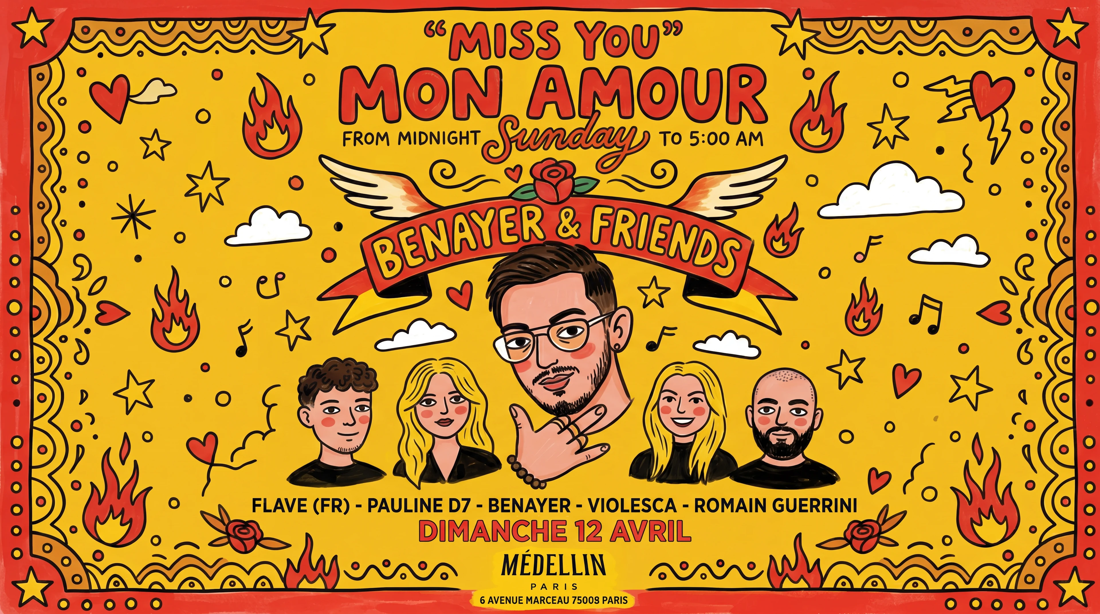 Miss You Mon Amour Cover