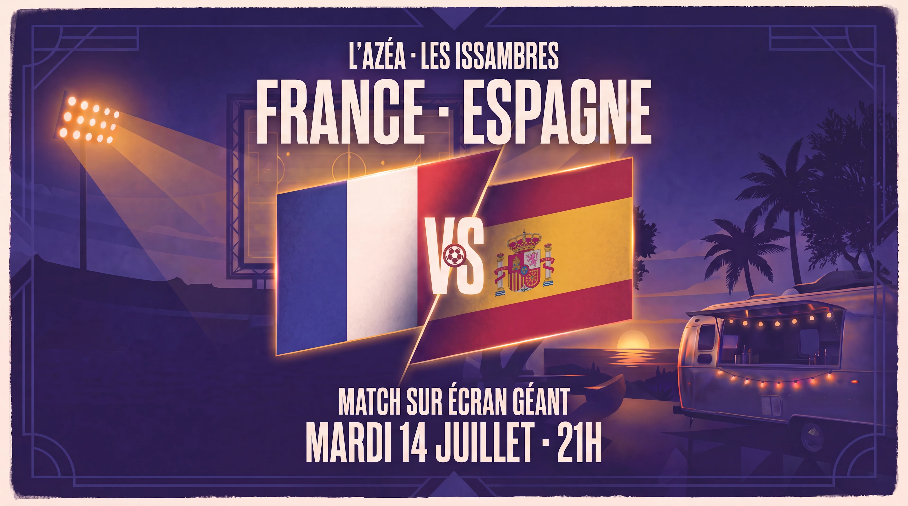 France 🇫🇷 – Espagne 🇪🇸 · Écran Géant À L'azéa Cover