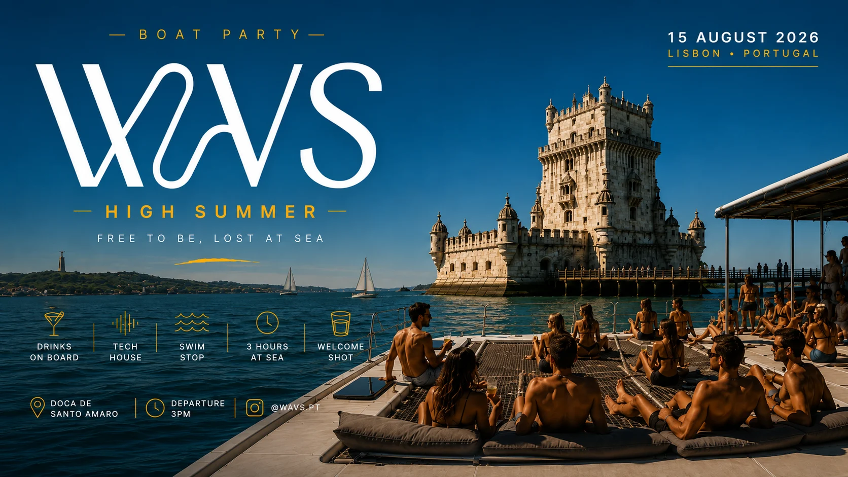 Lisbon Boat Party: Wavs High Summer Cover