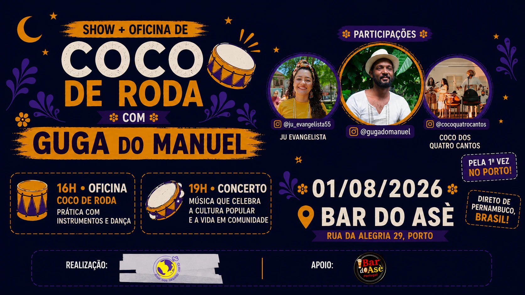 Coco De Roda Com Guga Do Manuel | Porto Cover