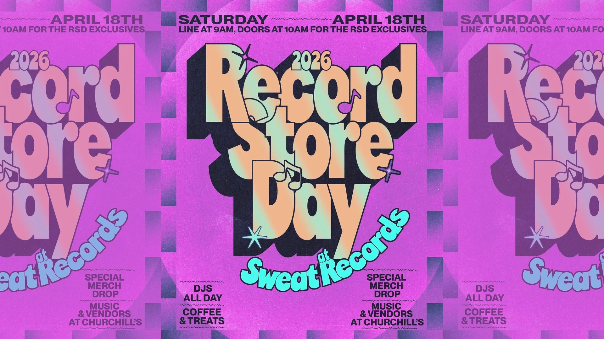 Sweat X Churchills Rsd Party Cover