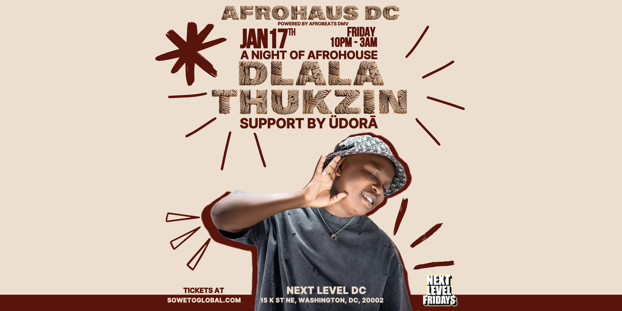 A Night Of Afrohouse With Dlala Thukzin & Udora Cover
