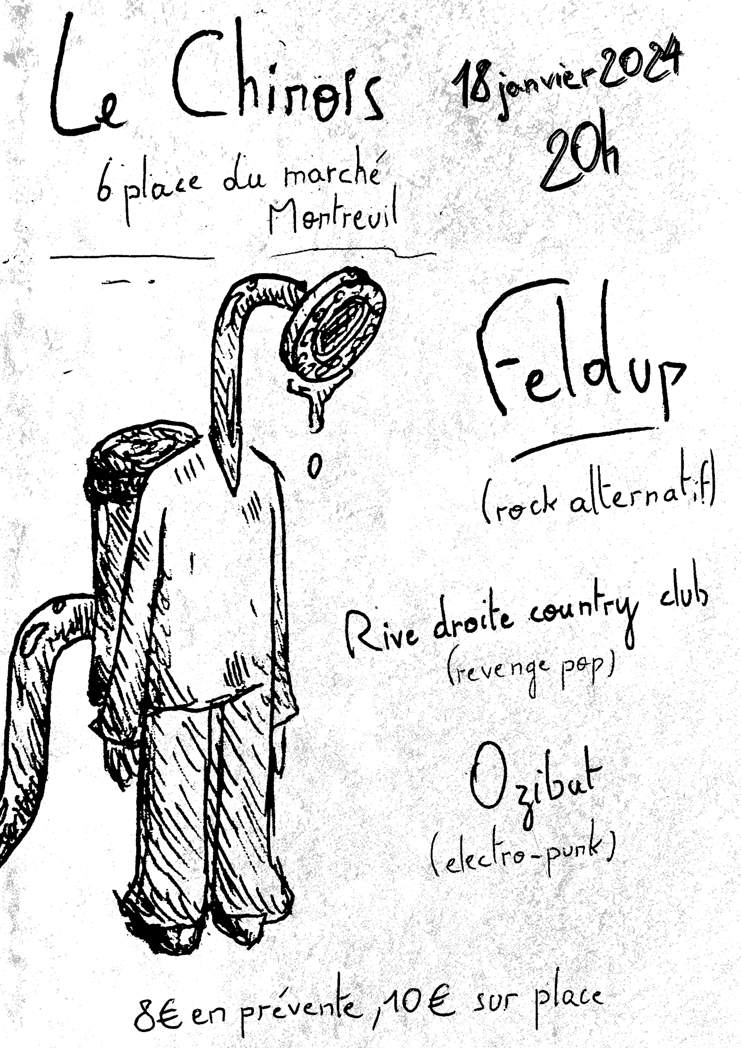 Feldup + Rive Droite Country Club + Ozibut Cover