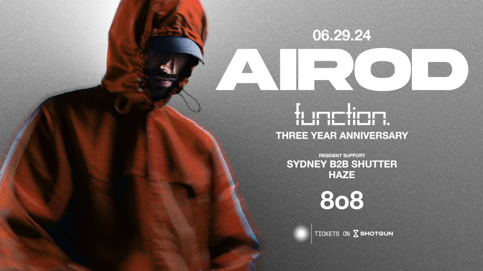 Function 3 Year Anniversary W/ Airod At 8o8 Cover
