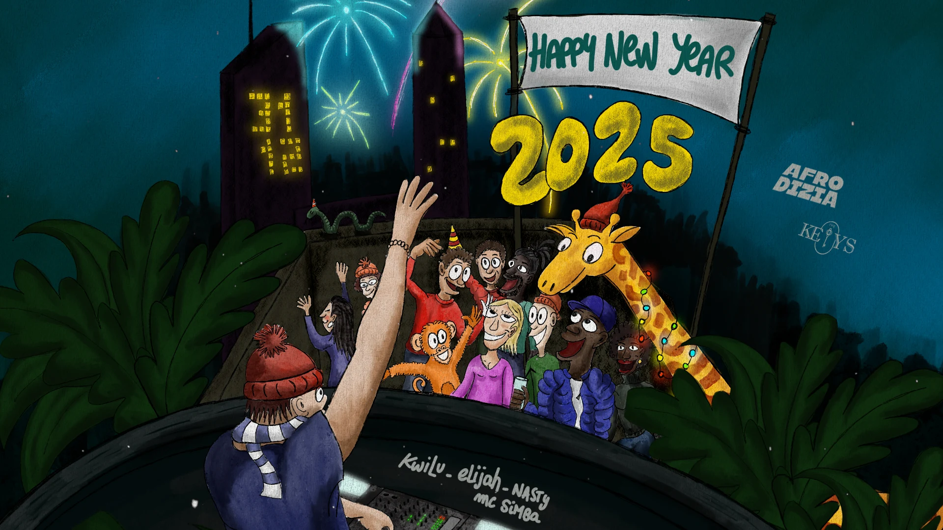 Afrodizia X Thekeys - New Year Cover