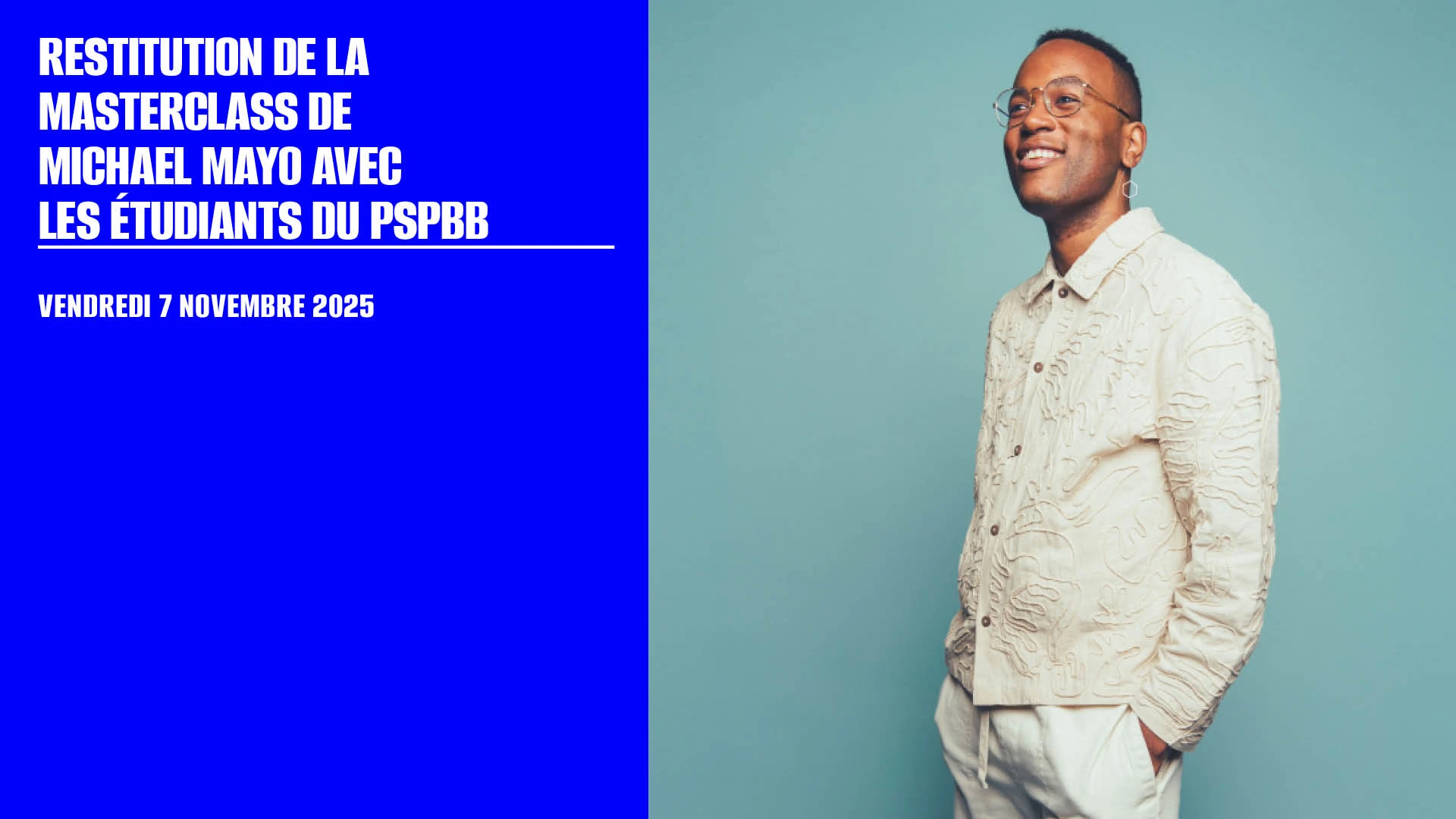 Restitution De La Masterclass De Michael Mayo Avec Le Pspbb Cover