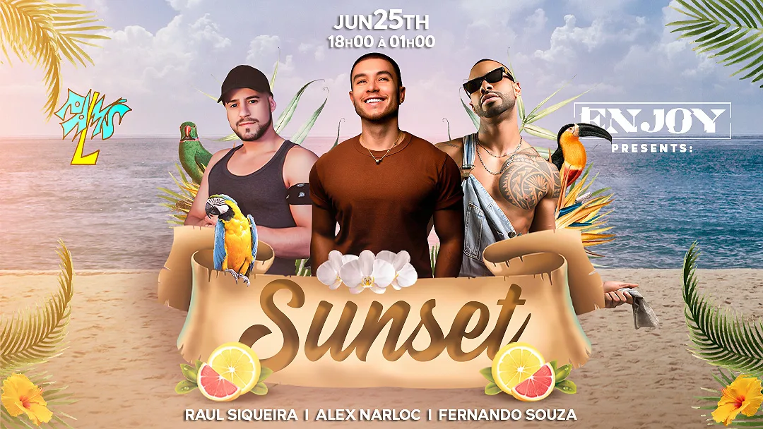 Sunset Enjoy Party Cover