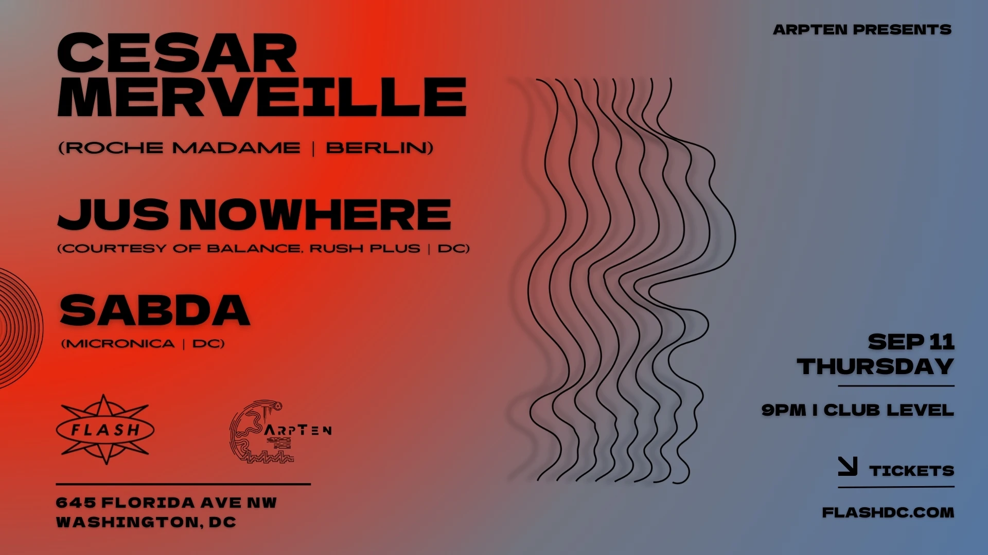 Arpten: Cesar Merveille - Jus Nowhere - Sabda Cover