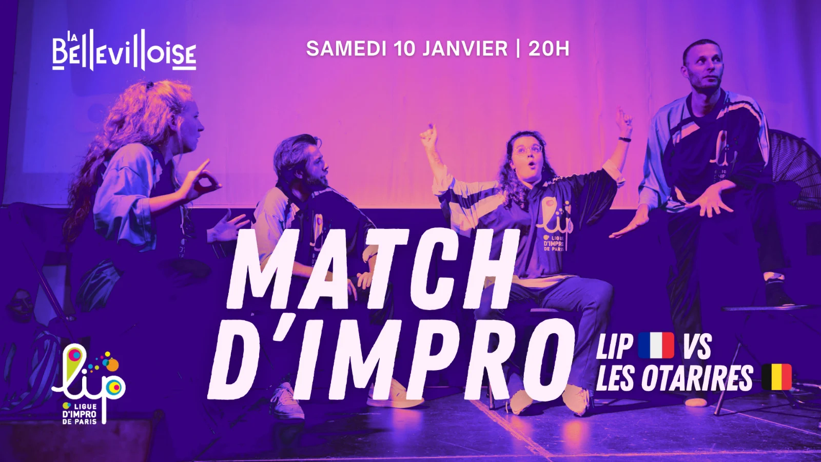 Match D’Impro – Lip / Les Otarires | 10.01.26 Cover