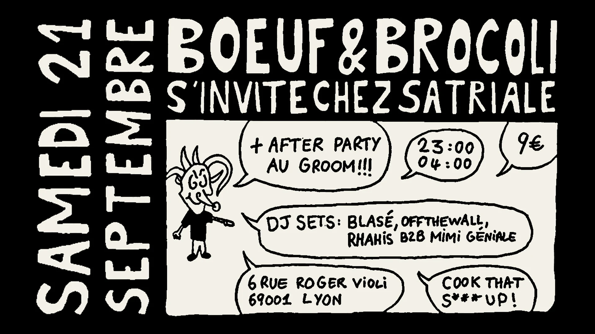 Boeuf & Brocoli X Satriale After Party @Groom Cover