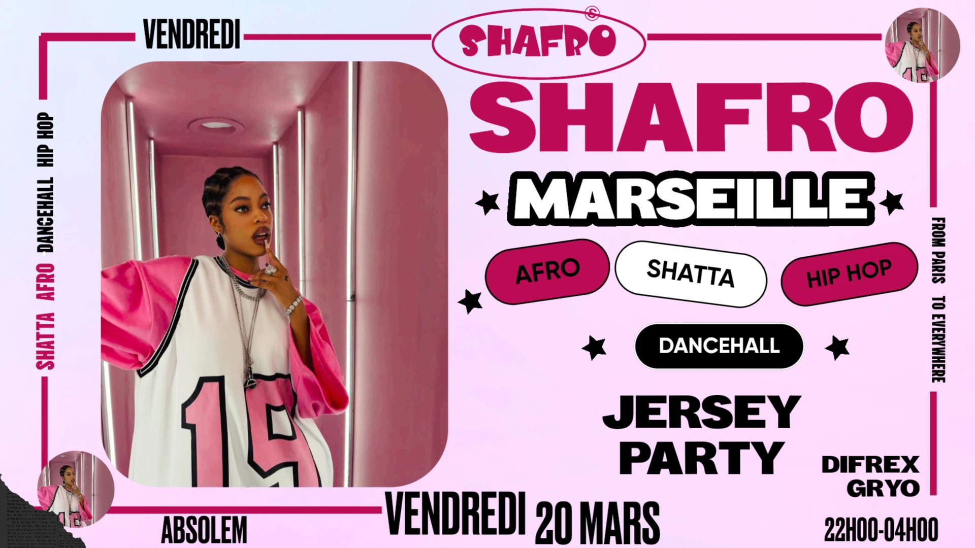 Shafro @Marseille  Jersey Party : Afro - Shatta Cover
