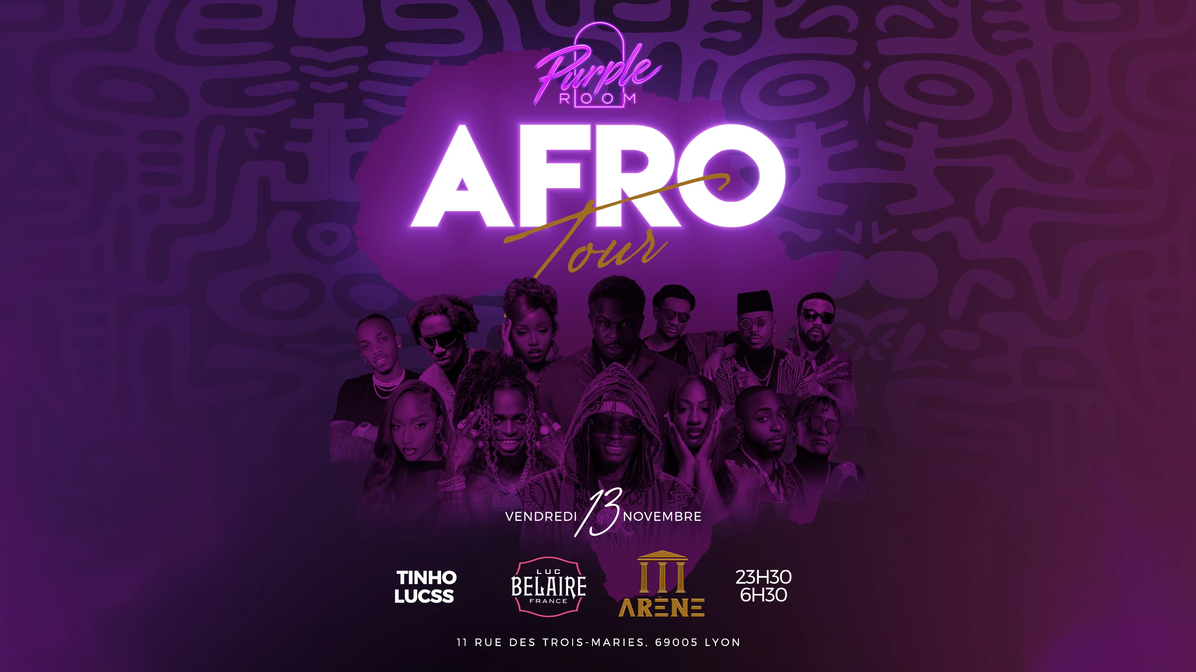 Purple Room : Afro Tour Cover