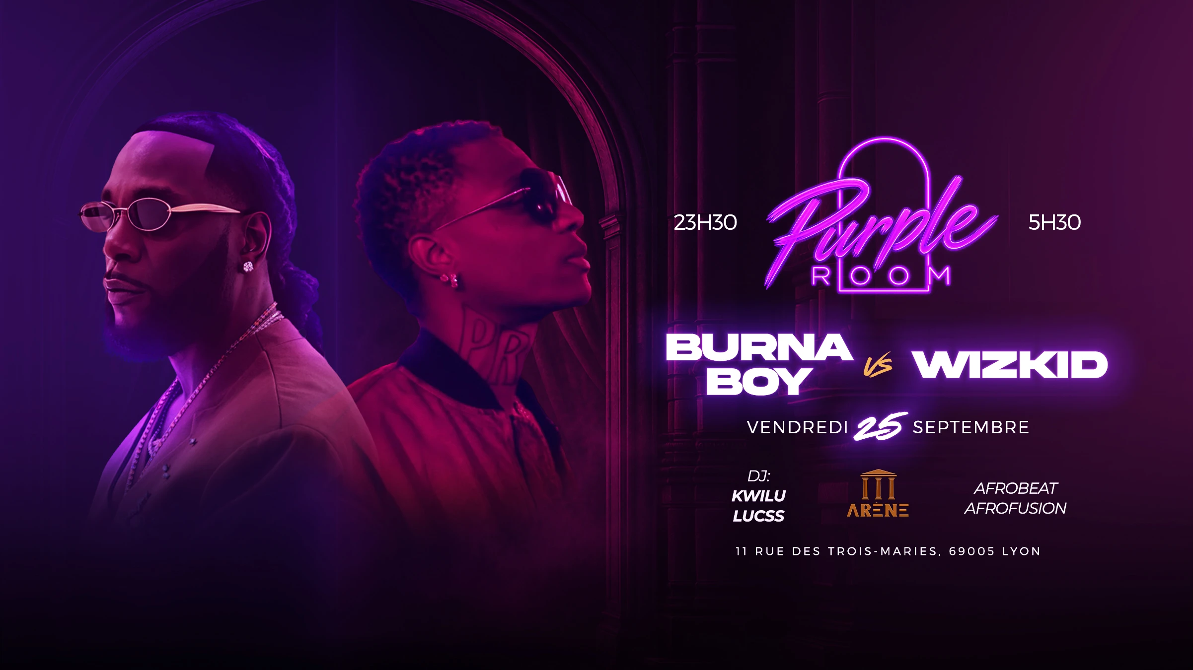 Purple Room : Burna Boy Vs Wizkid Cover