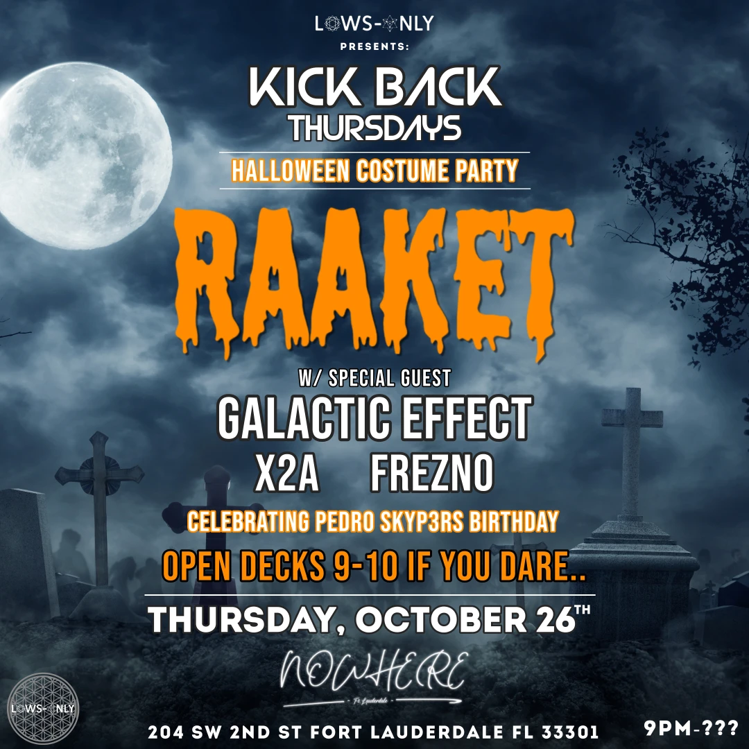 Kickback Halloween Party W/ Raaket Cover