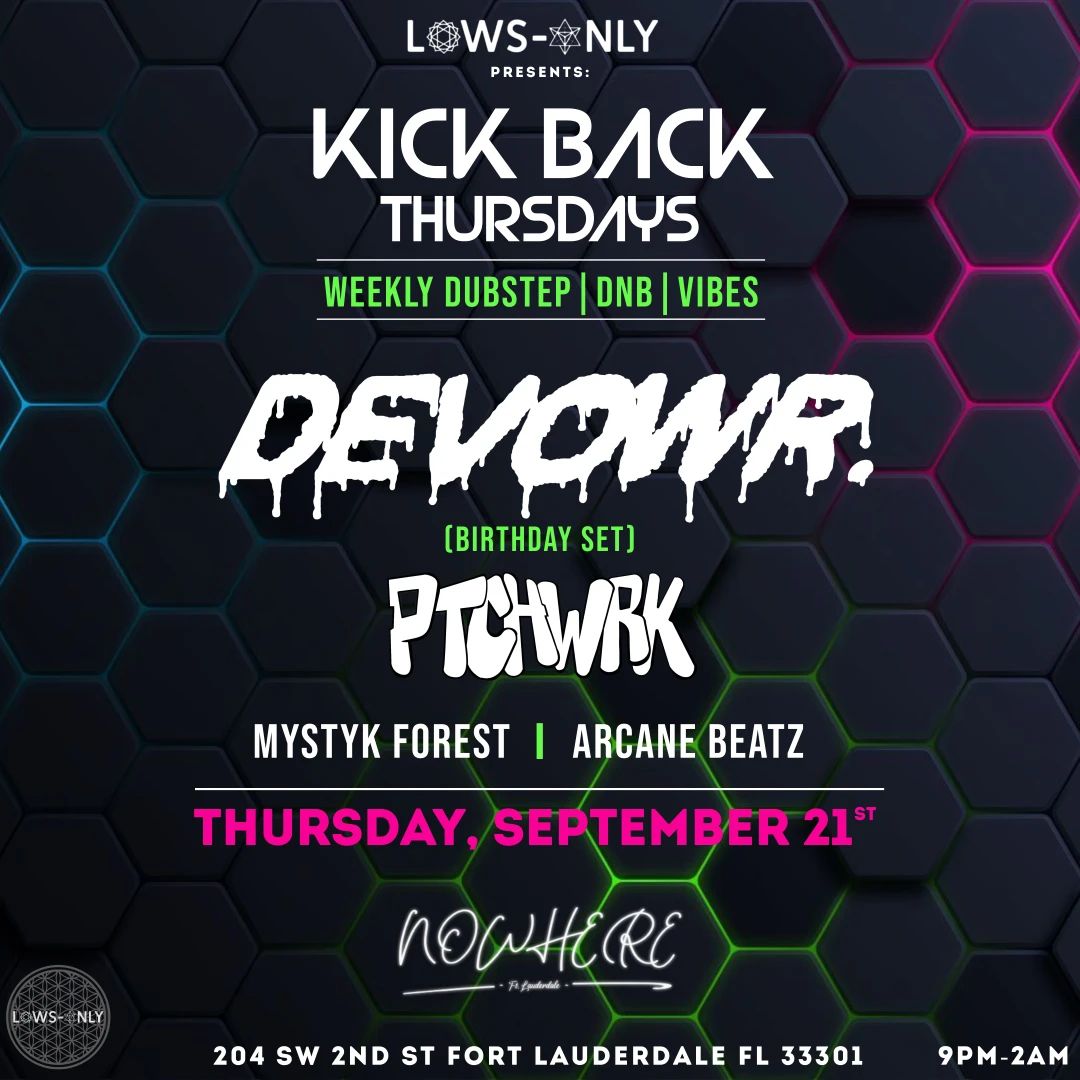 Kickback Thursdays W/ Devowr. & Friends Cover