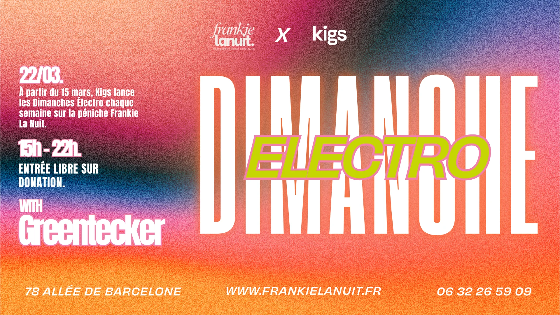 Kigs - Dimanche Electro #2 - Greentecker @ Frkn8 Cover