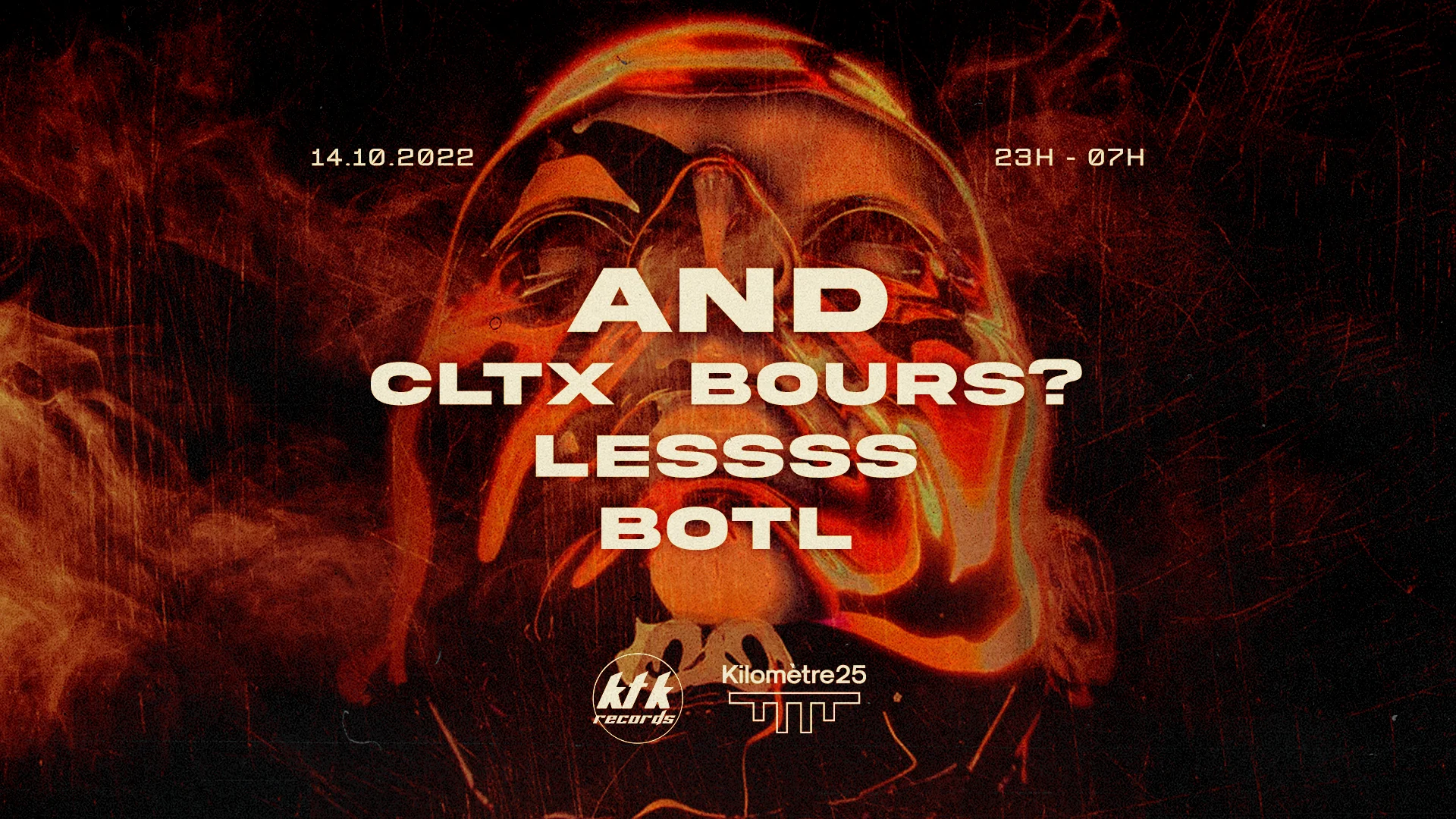 Ktk X Kilomètre25 : And, Cltx, Bours?, Lessss, Botl Cover