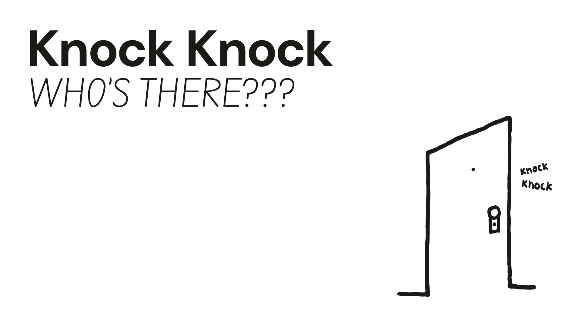 Knock Knock #001 Cover