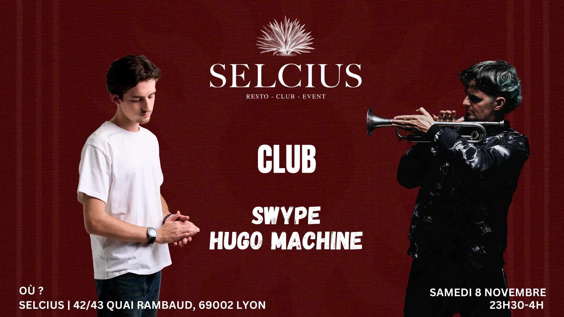 Selcius Club - Samedi 8 Novembre Cover