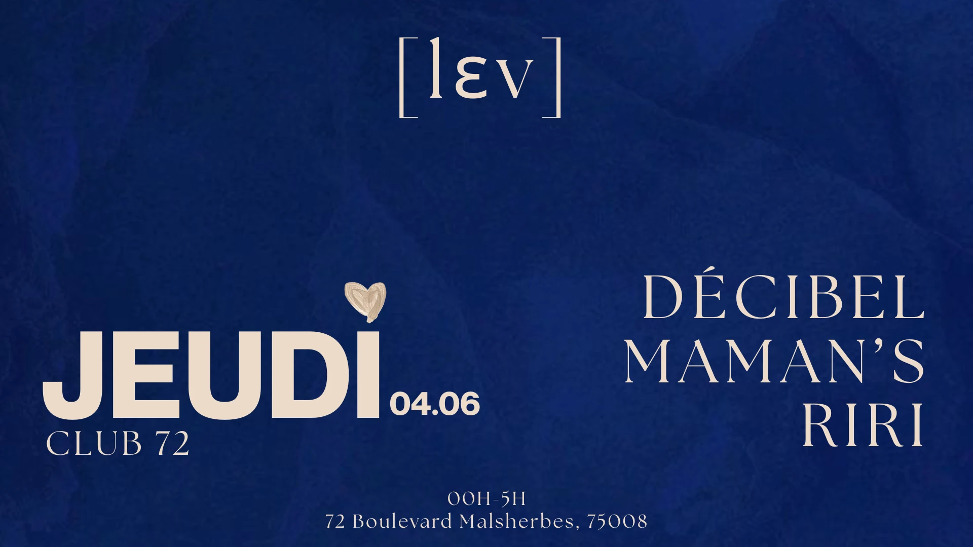 Lev — Opening Night Cover