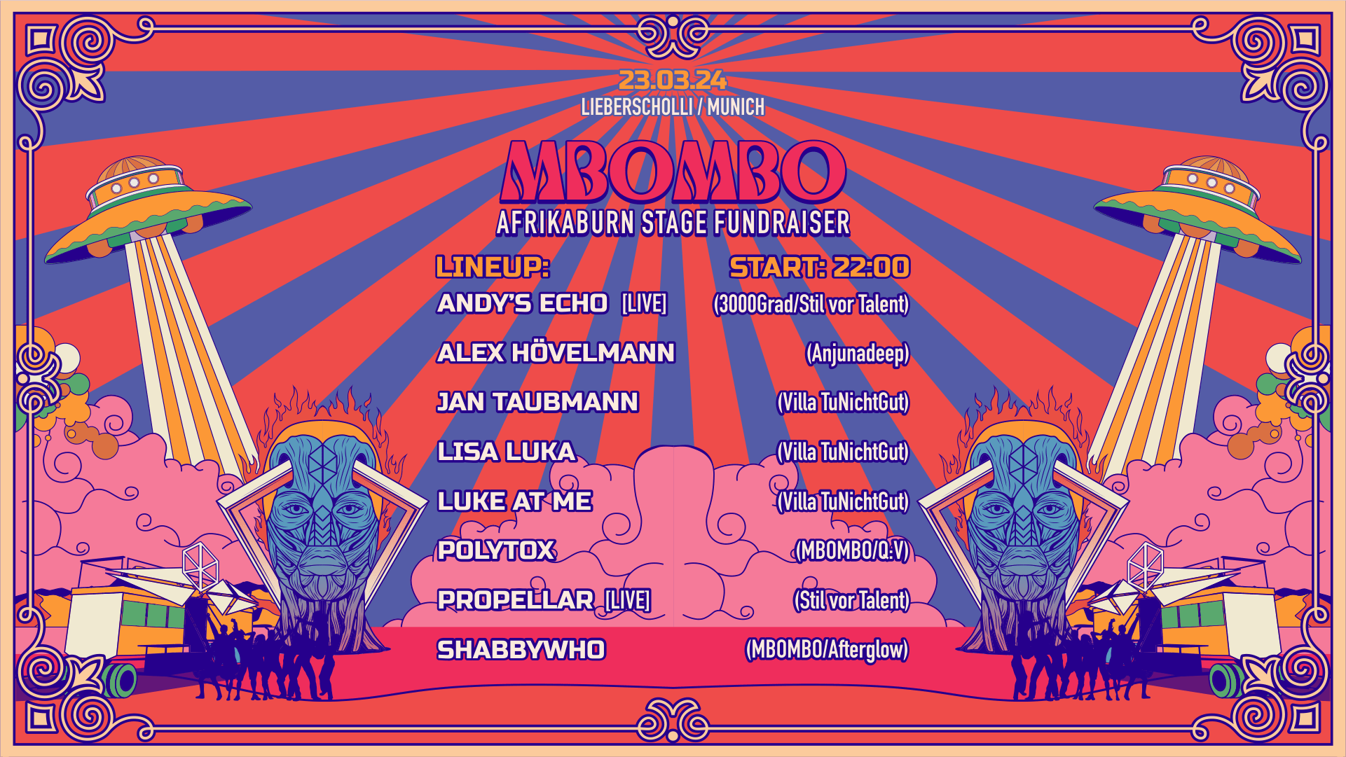 Mbombo - Afrikaburn Stage  Fundraiser (Munich) Cover