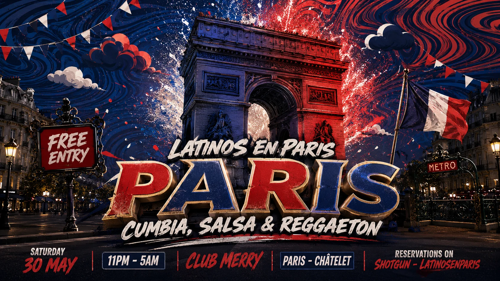 Fiesta Latina En Paris - Free Entry Cover