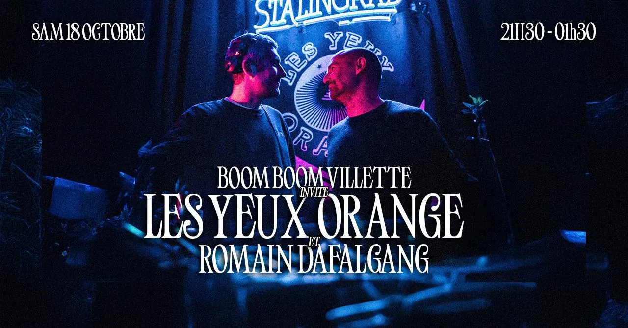Boom Boom Villette Invite : "Les Yeux Orange" Cover