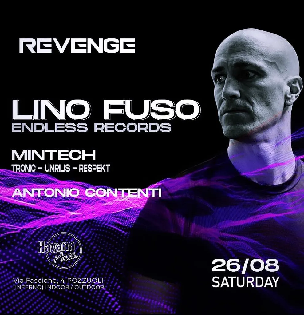Lino Fuso Live   /  Disoteca Inferno Havana Plaza  Napoli Cover