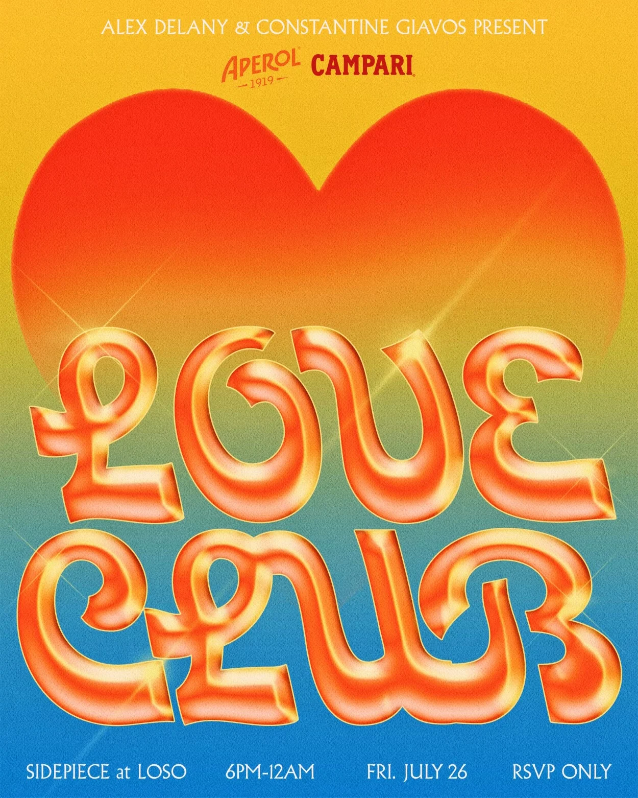 Aperol & Campari Present Love Club Sunset At Sidepiece Cover