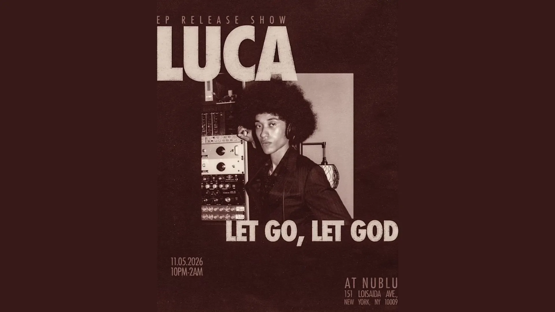 Luca "Ep Release Show" Cover