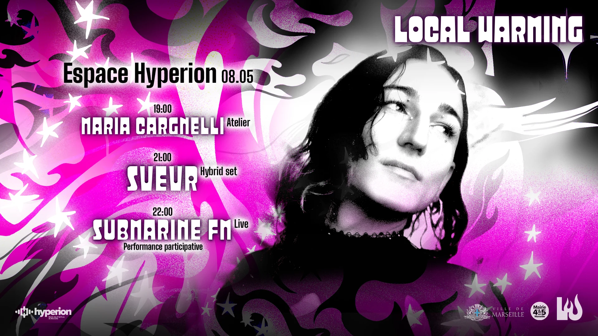 Submarine Fm + Svevr + Maria Cargnelli - Local Warming Cover