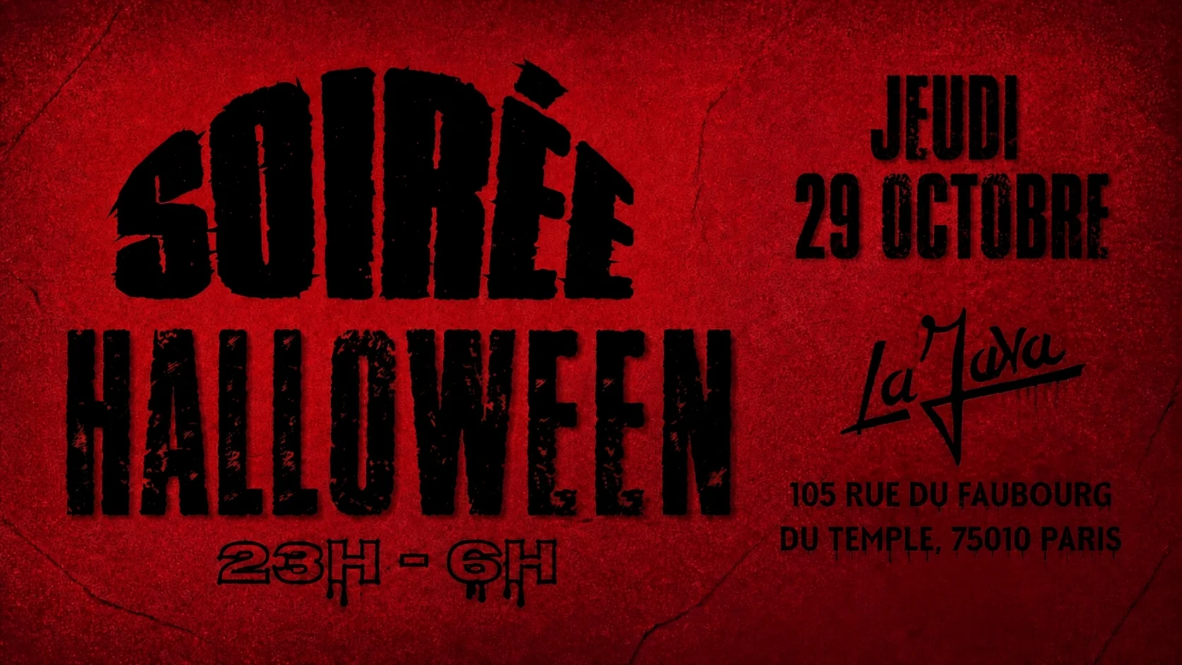La Java X Avenement : Halloween Bde, La Nuit De L’Horreur Cover