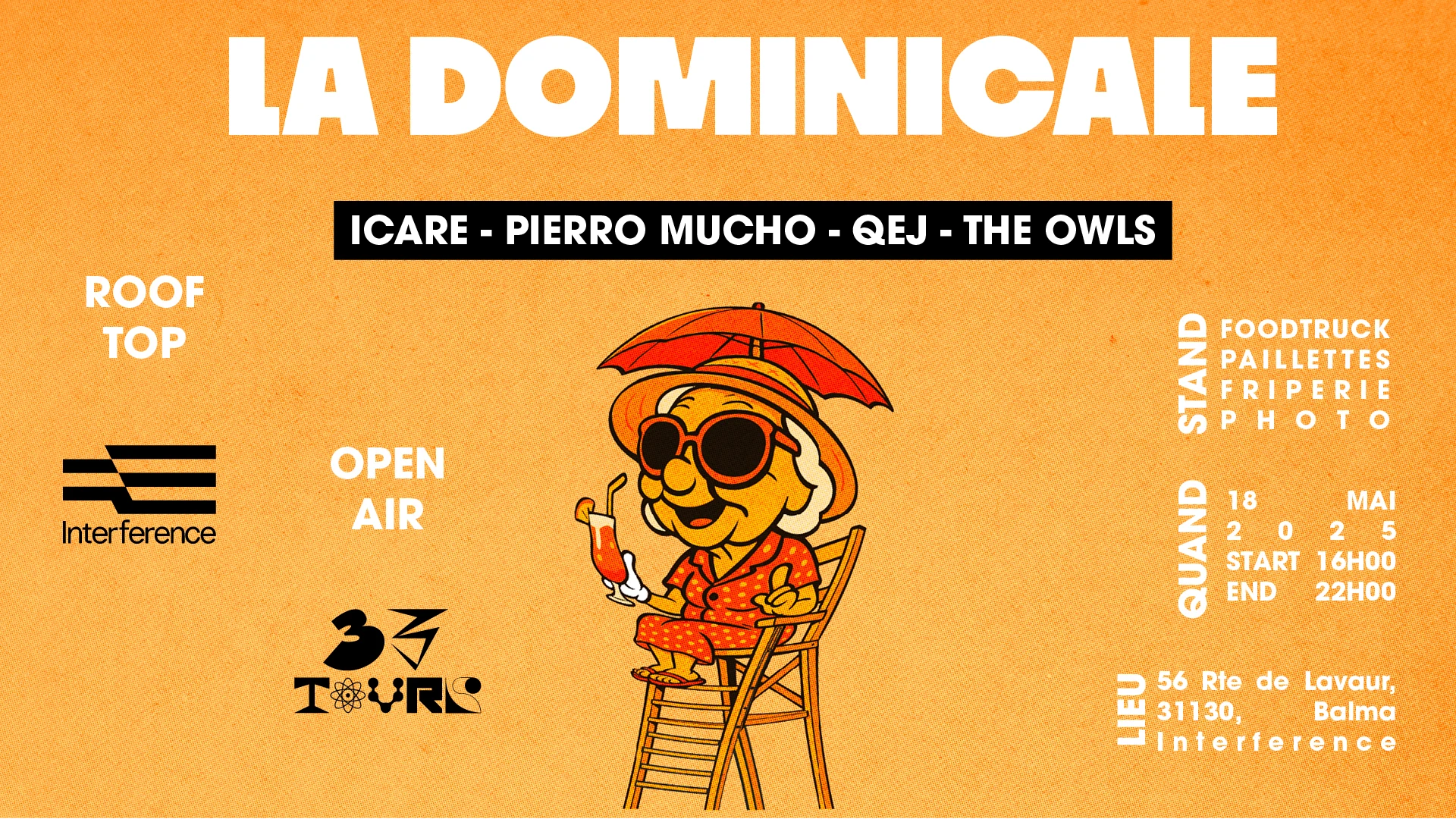Rooftop Interference : La Dominicale By 33 Tours Cover