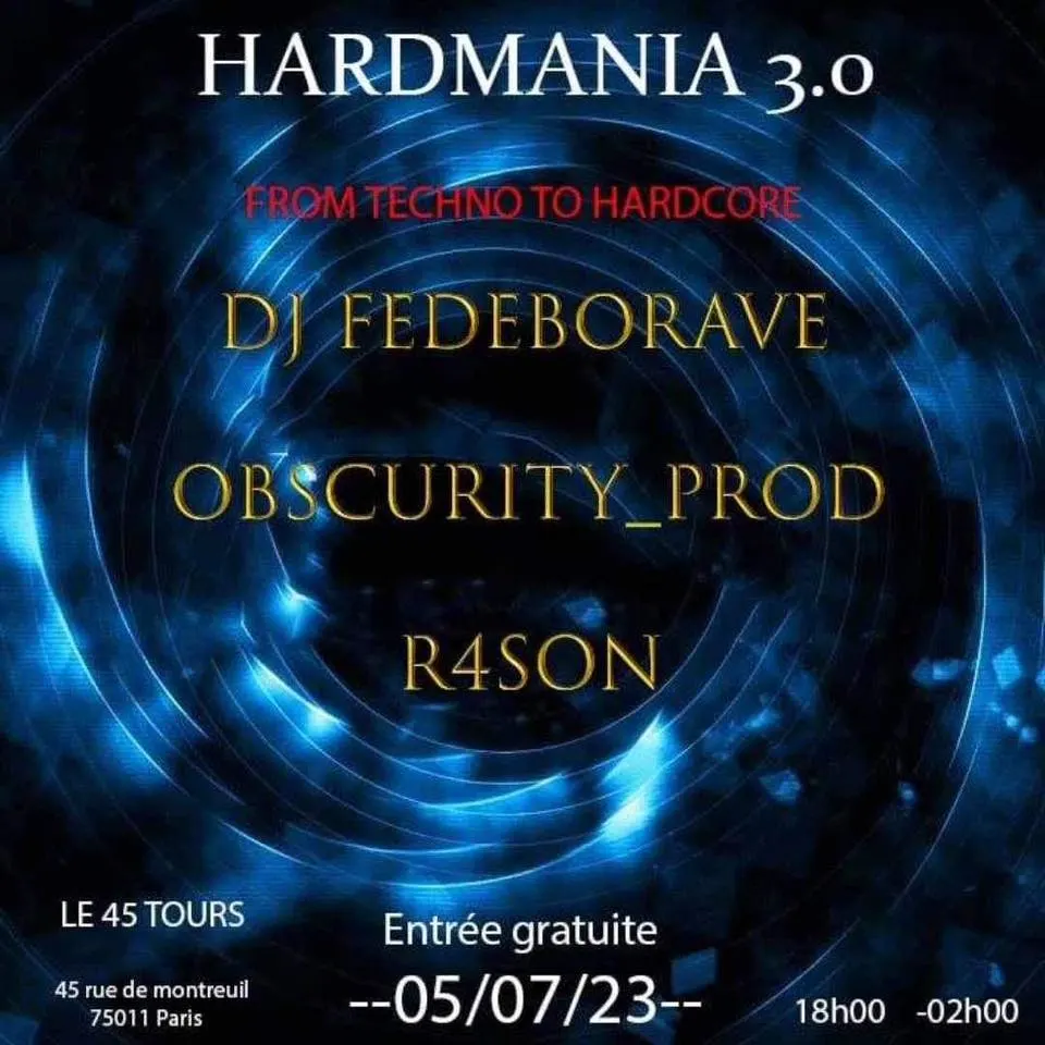 Hardmania 3.0 W/  Obscurity_Prod, Fedeborave & R4son Cover