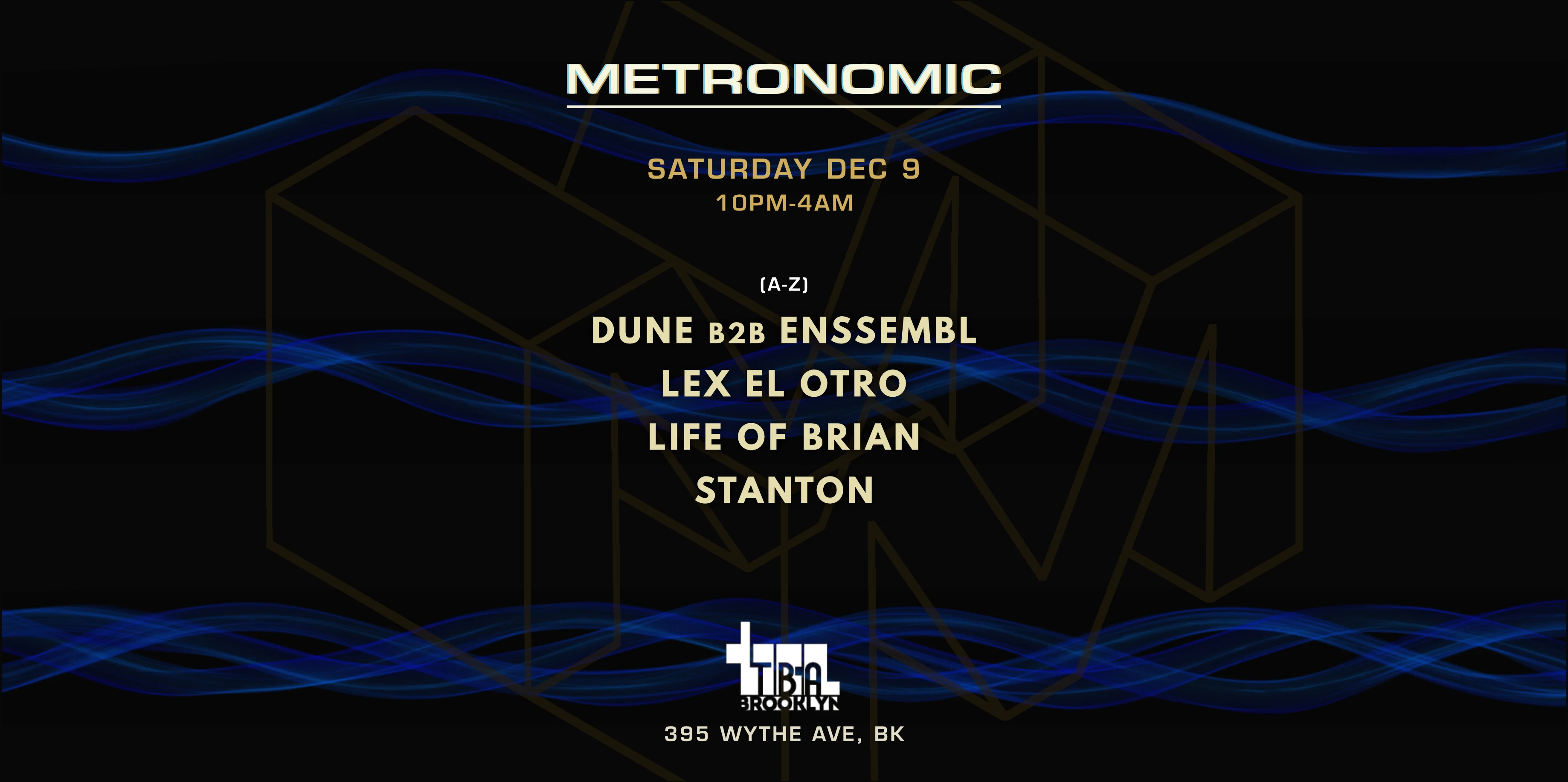 Metronomic: Dune-Enssembl–Lex El Otro–Life Of Brian-Stanton Cover