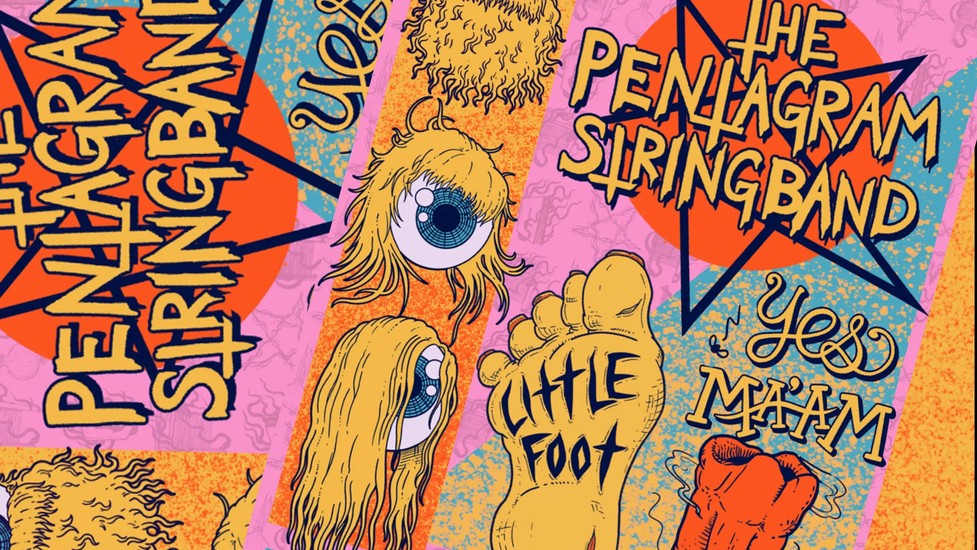 Pentagram String Band, With Yes Maam, + Little Foot Cover