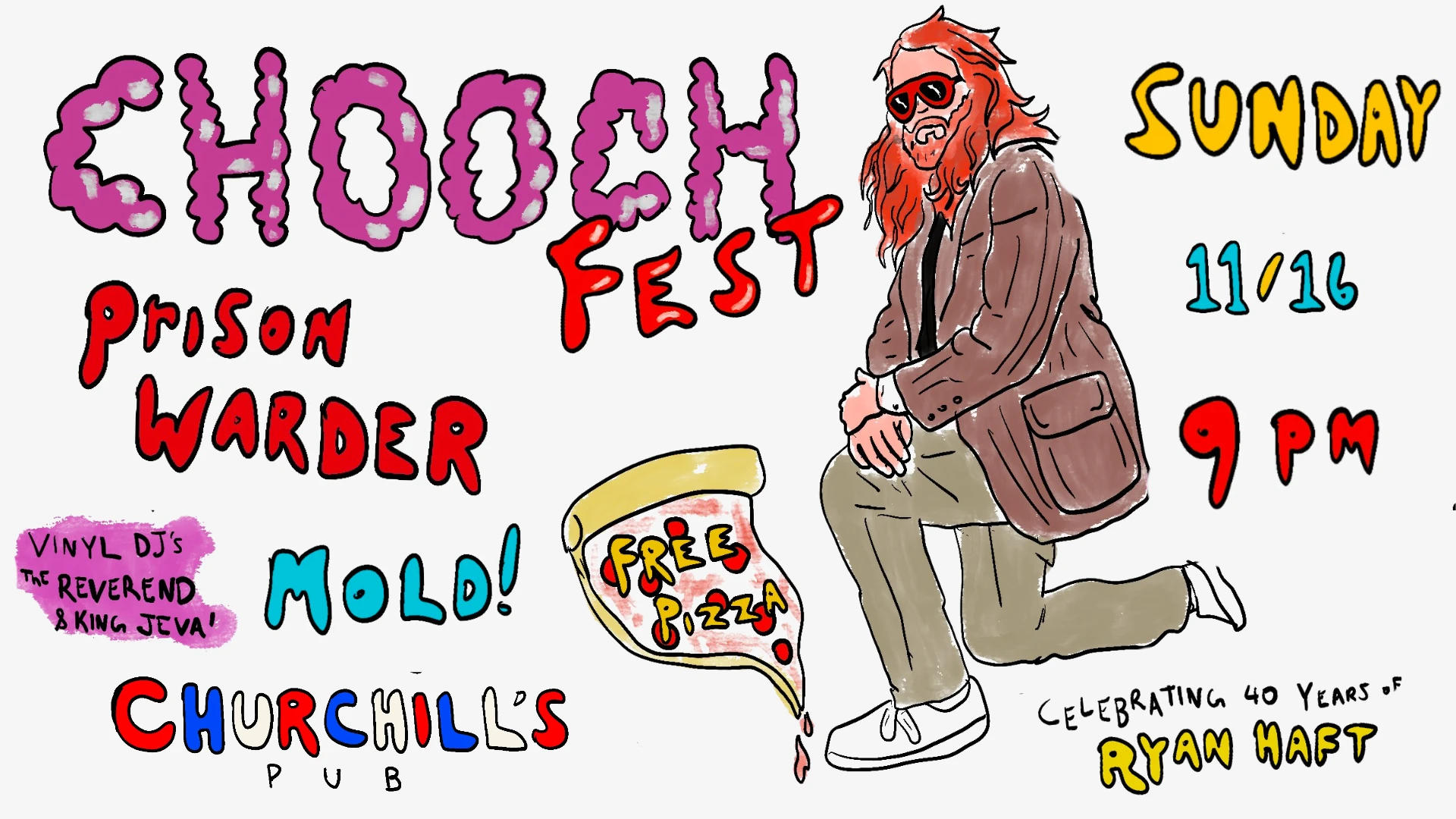 Chooch Fest — Mold, Prison Warder, King Jeva + The Reverend Cover