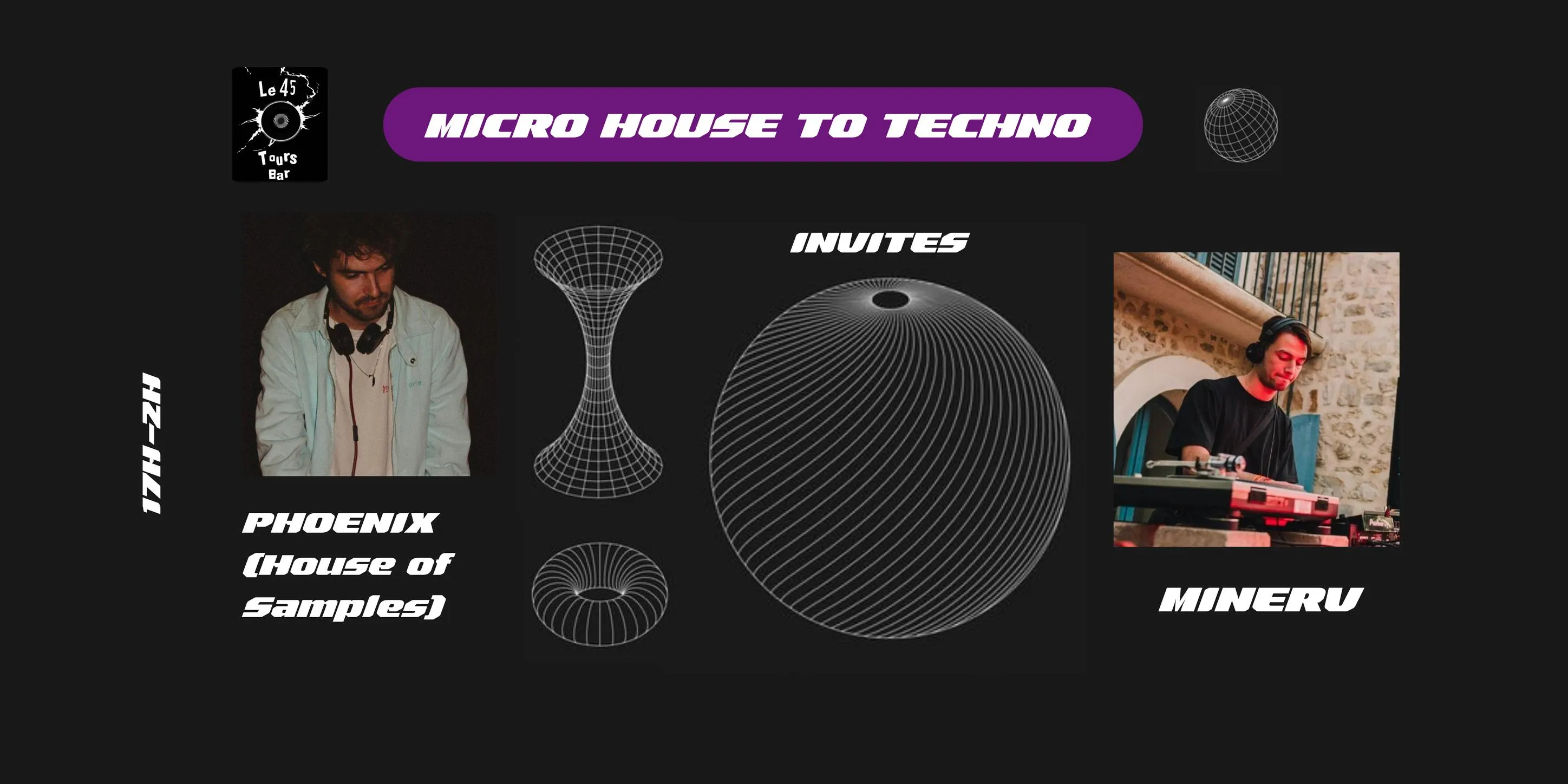 Micro House To Techno, Phœnix Invite Minerv @Le45tours Cover