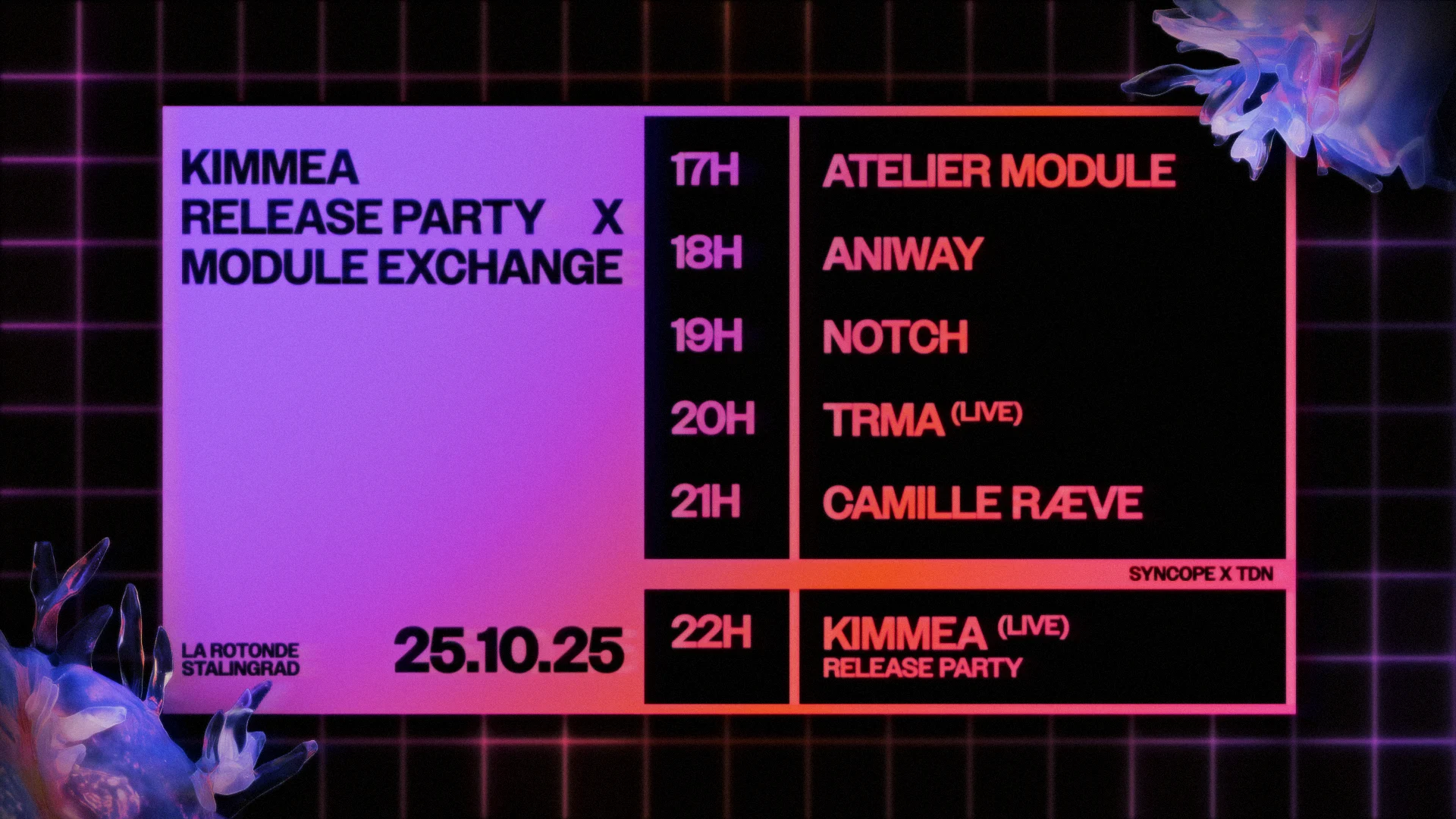 Kimmea Release Party X Module Exchange Cover