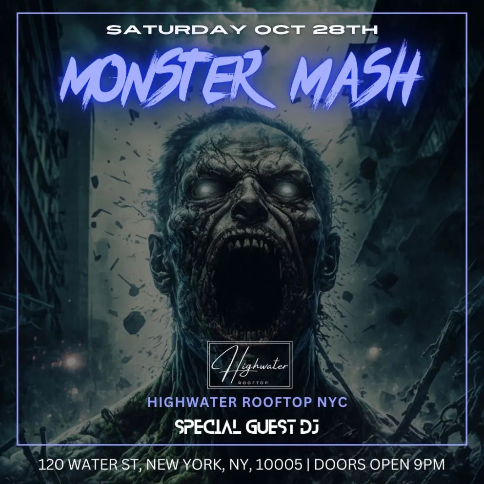 Monster Mash @ Highwater Rooftop - Halloween Party (10/28) Cover