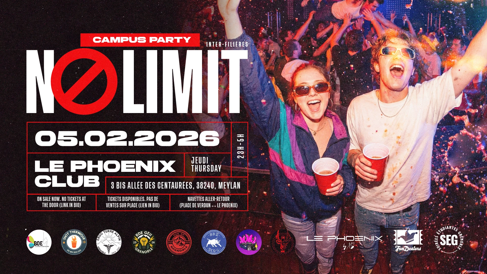 Campus Party - No Limit (Inter-Filières) @ Phoenix Club Cover