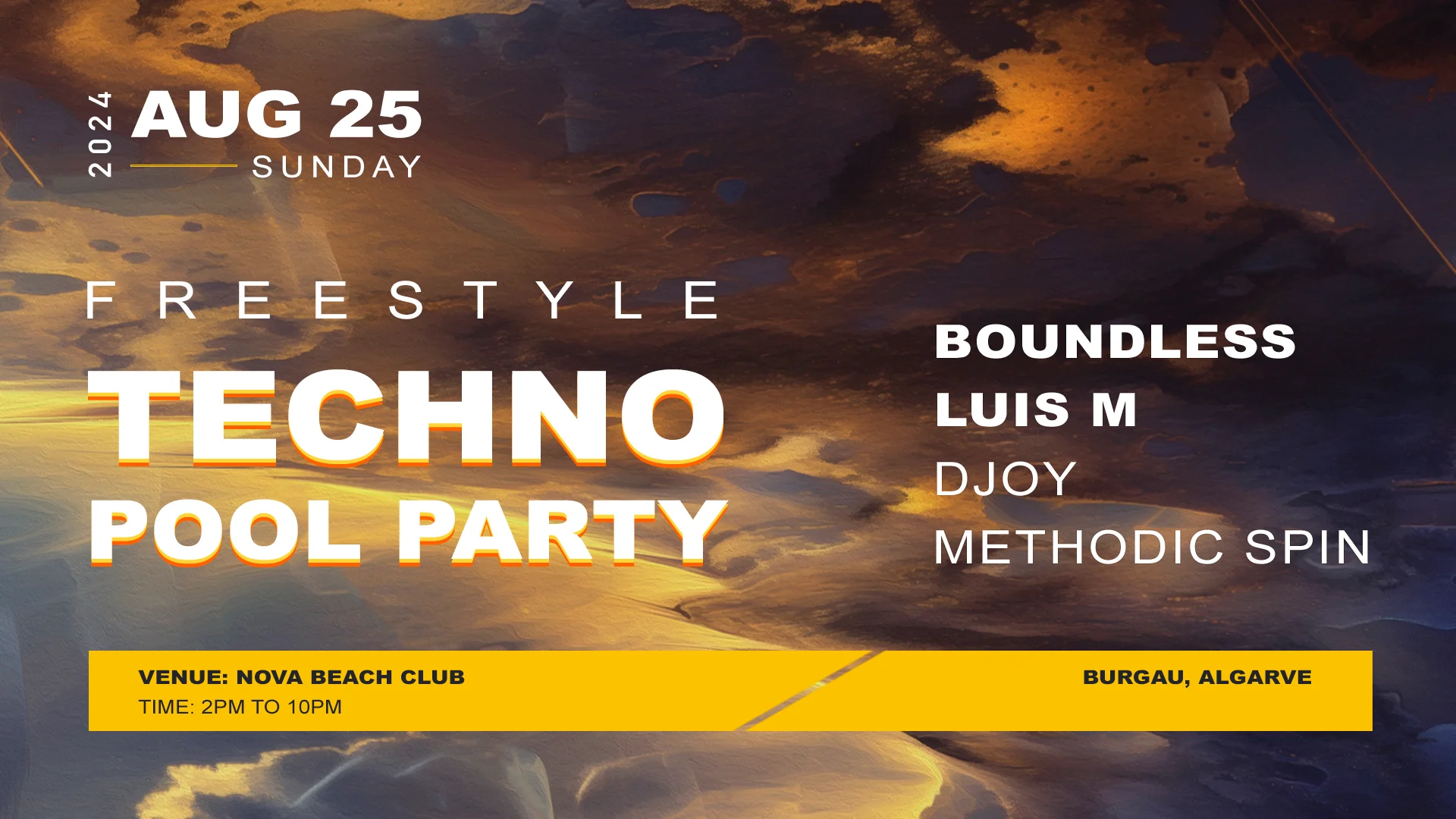 Freestyle Techno Pool Party Cover
