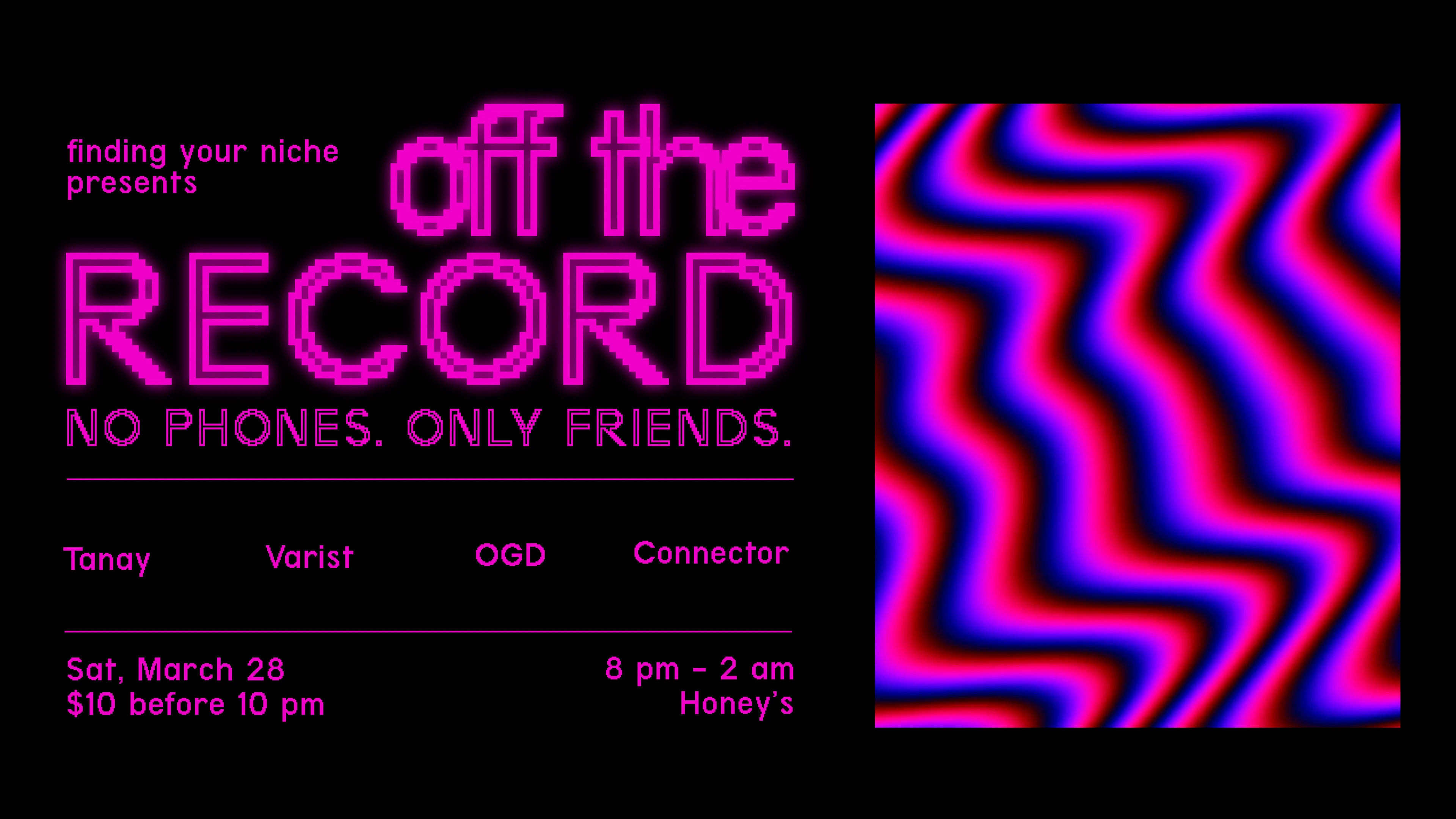Off The Record—No Phones Party Cover
