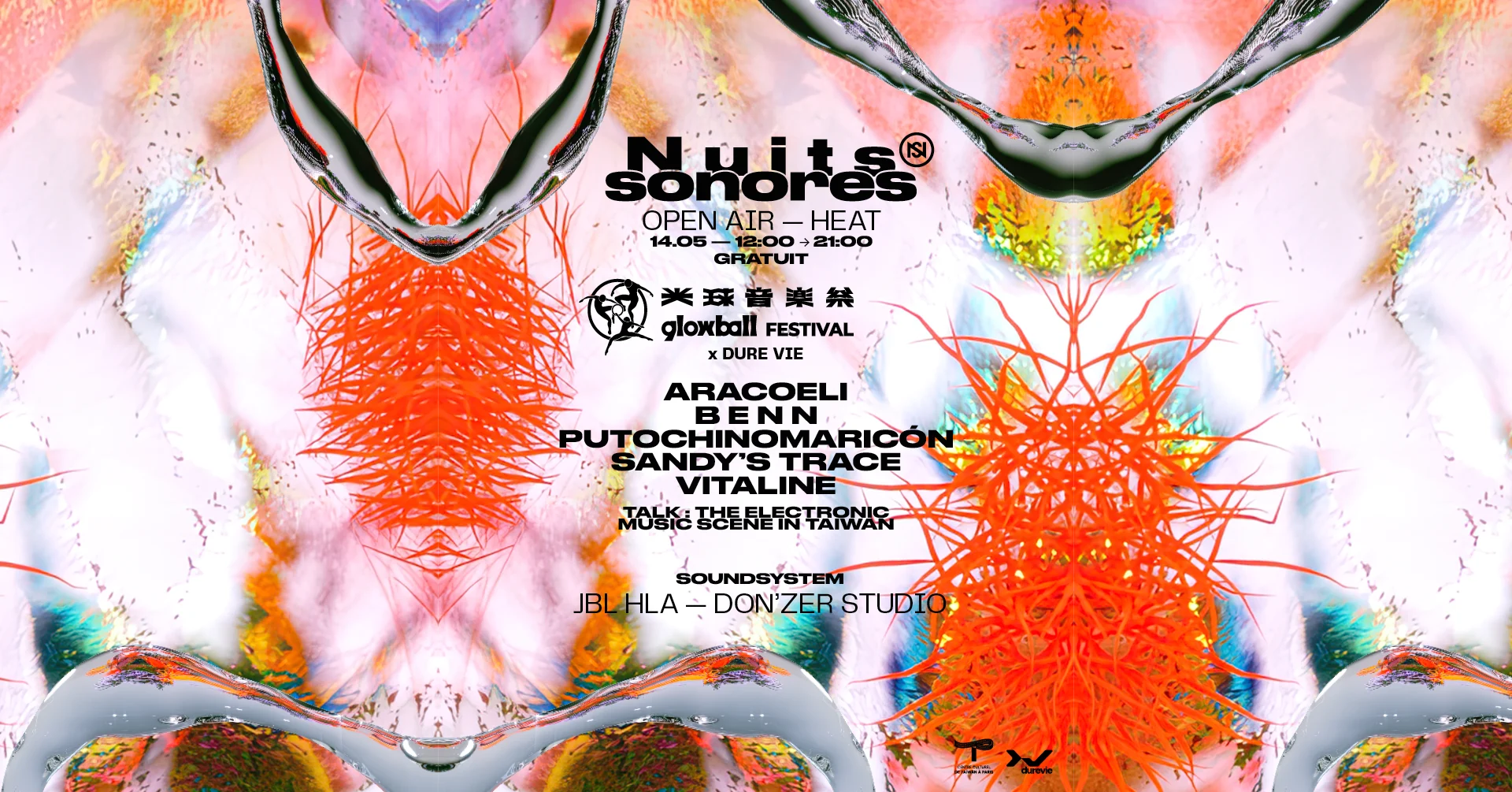 Nuits Sonores Open Air : Glowball Festival X Dure Vie Cover