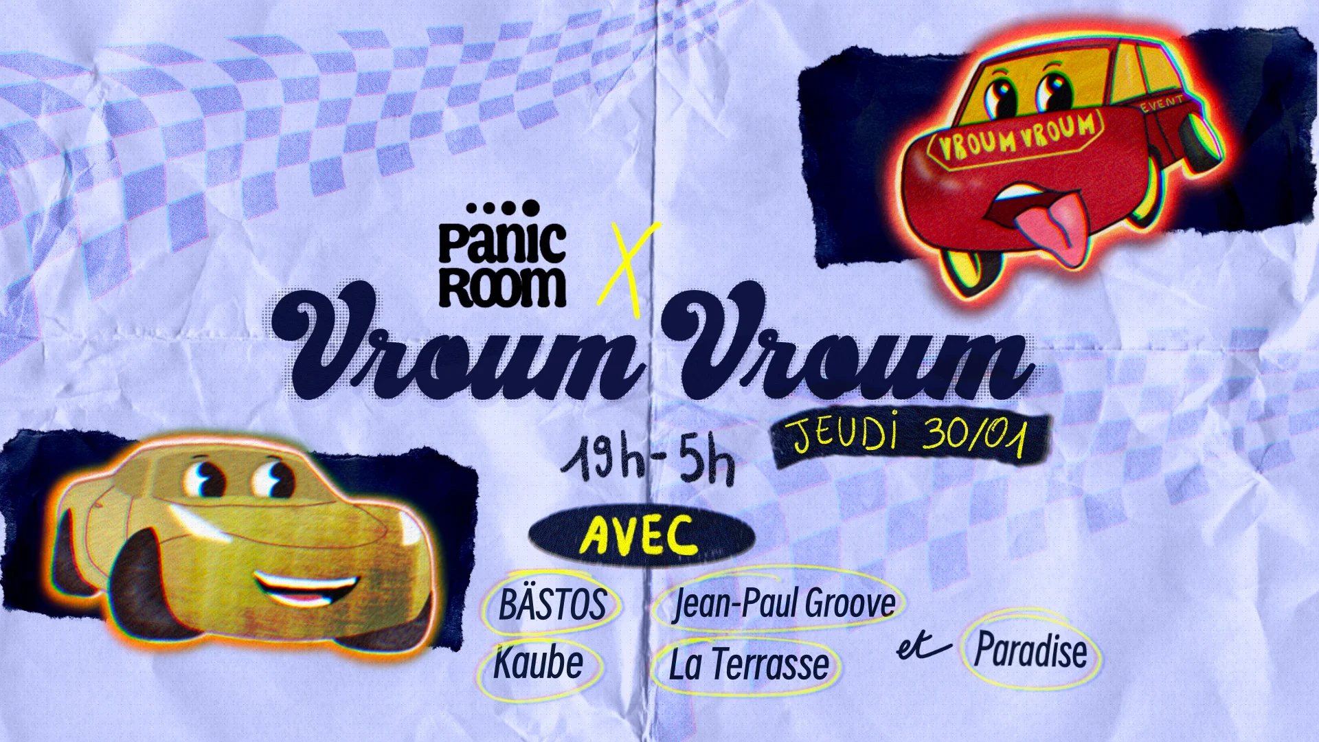 Panic Room Invite : Vroum Vroum Cover