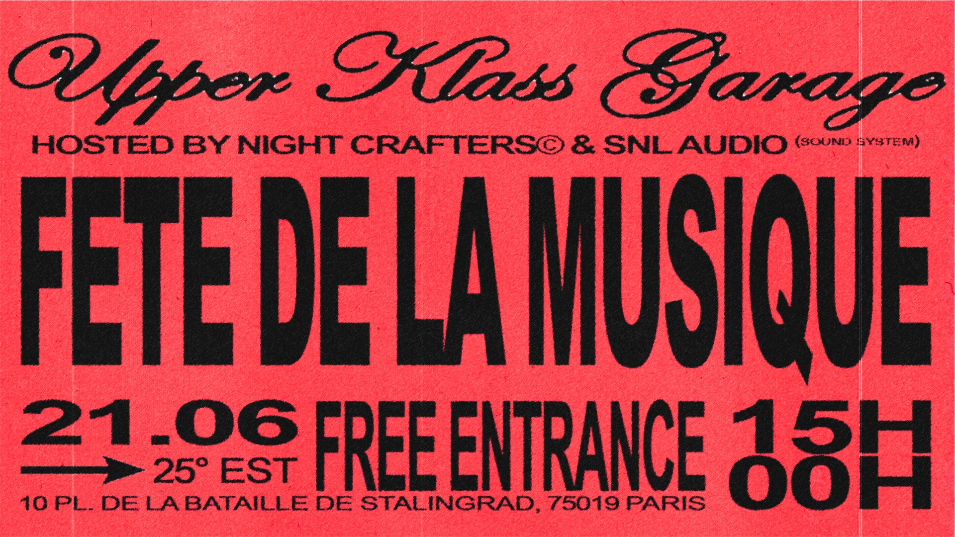 Fête De La Musique - Upper Klass Garage Cover