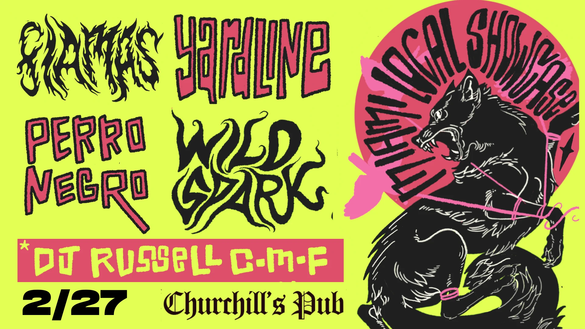 Perro Negro, Flamas, Yardbird, Wild Spark + Russell Cmf Cover