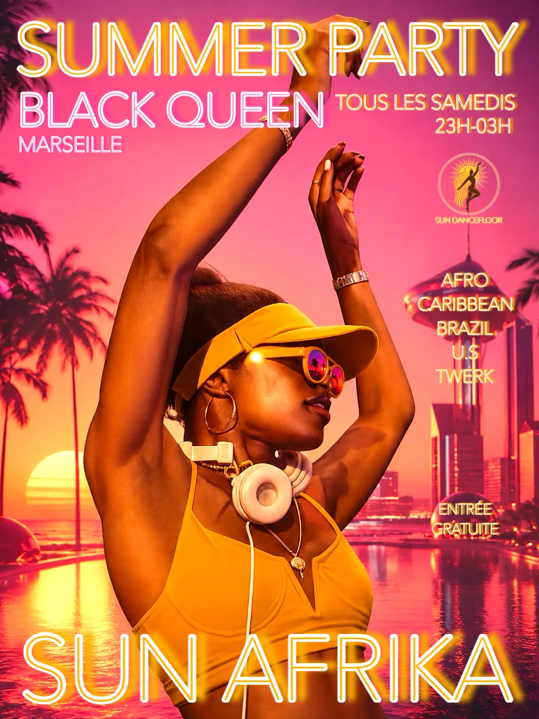 Summer Party-Sun Afrika Tous Les Samedis Au Blackqueen 29/08 Cover